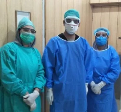 Dr. Zaeem Sibtain in the endoscopy suite