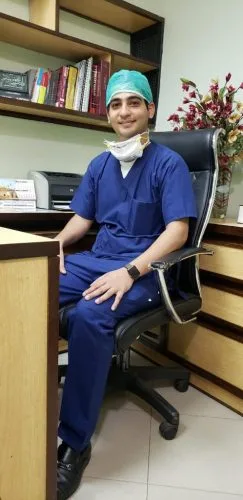 Dr. Zaeem Sibtain with the endoscopy team
