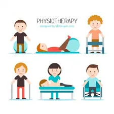 Illustration of geriatric and paediatric physiotherapy